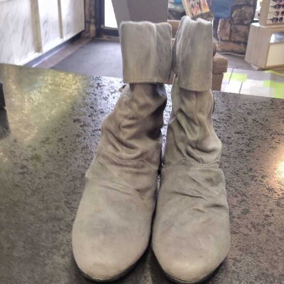 Lane Bryant Gray Ankle Booties with Slouchy Design - Picture 4 of 7